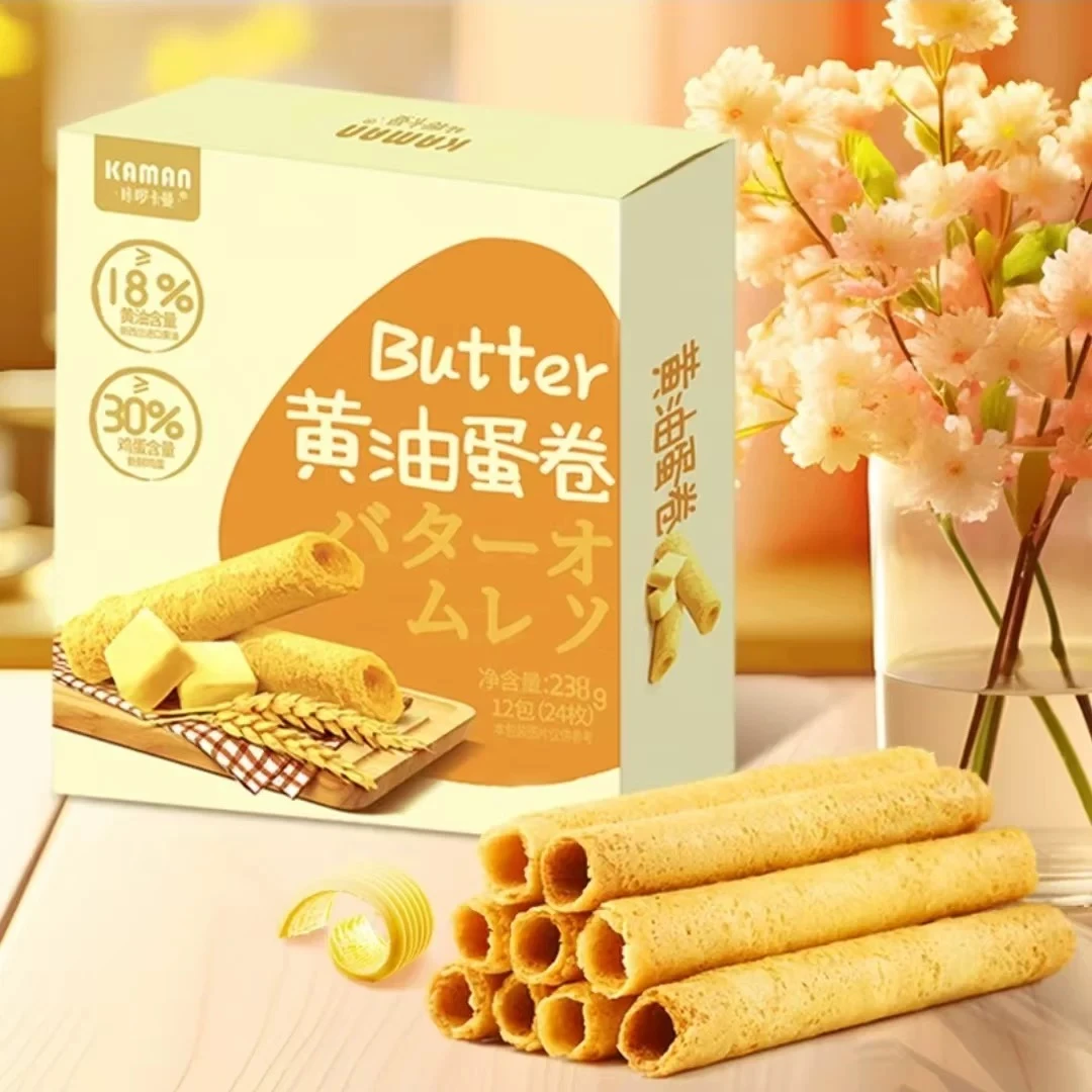 咔啰卡曼黄油蛋卷238g*3