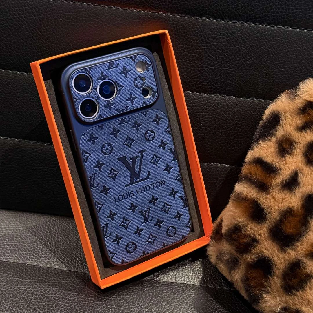 牛仔纹复古适用新款苹果17/16/15promax手机壳潮牌14全包13高级感