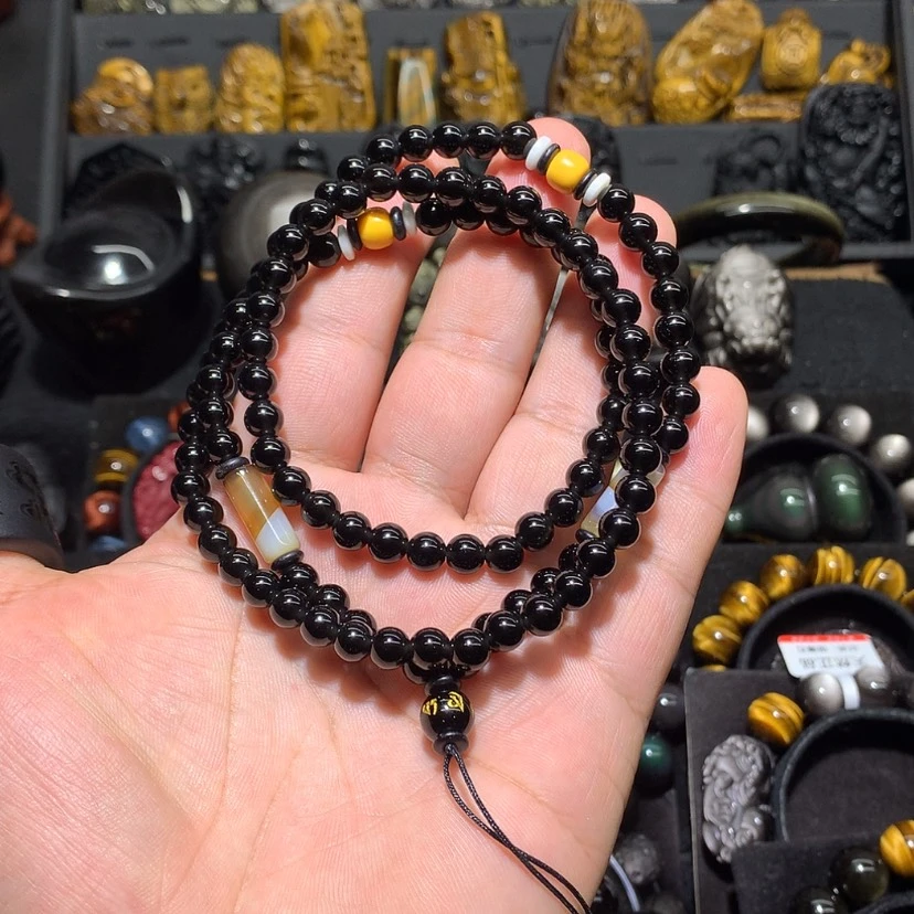 【闪购商品】黑曜岩珠宝奇石未镶嵌弗****室