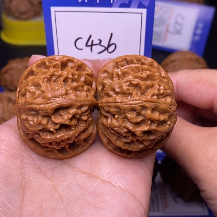 文玩核桃把件42宫灯c436