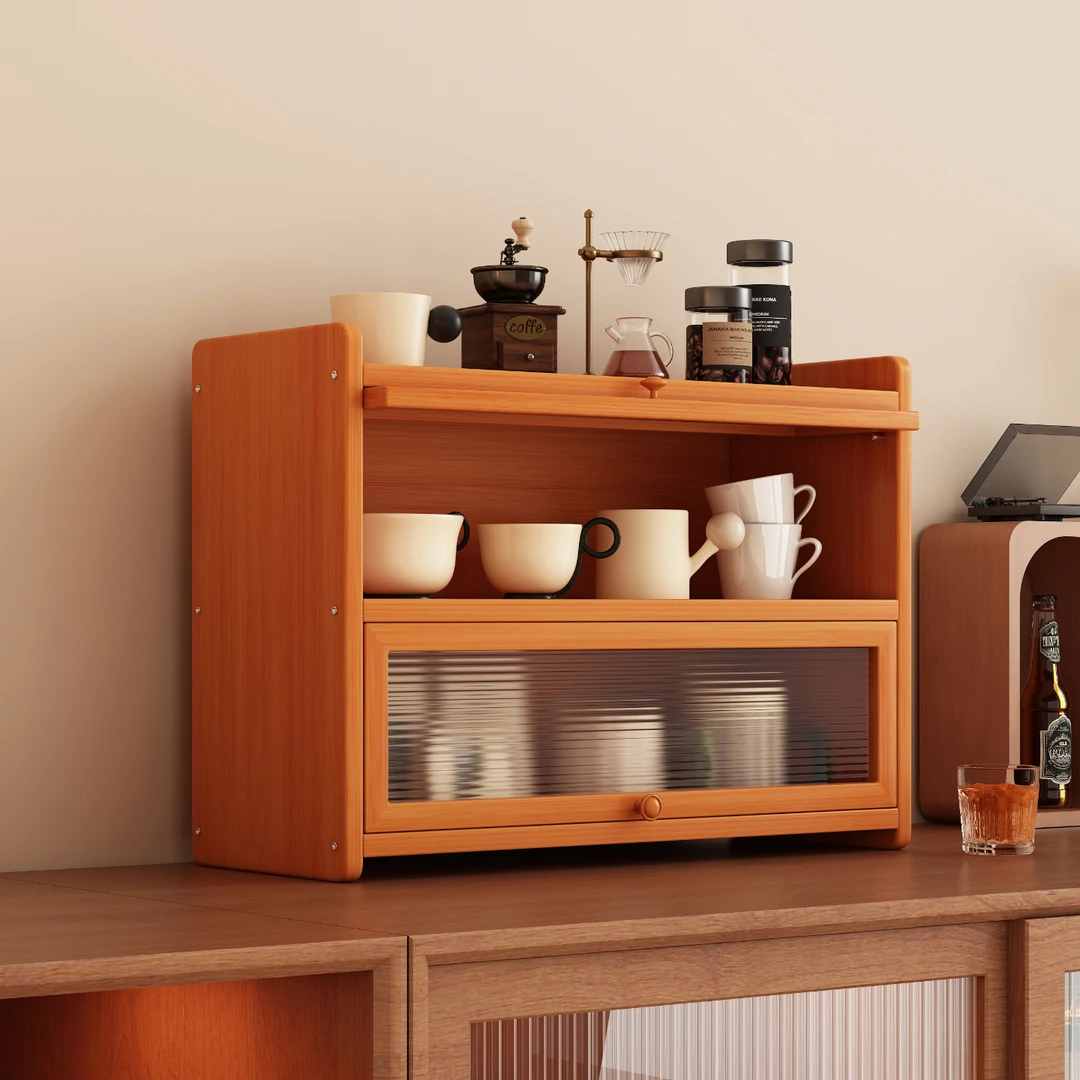 杯子收纳置物架桌面杯架水杯架子餐桌台面桌上茶杯咖啡杯具防尘柜