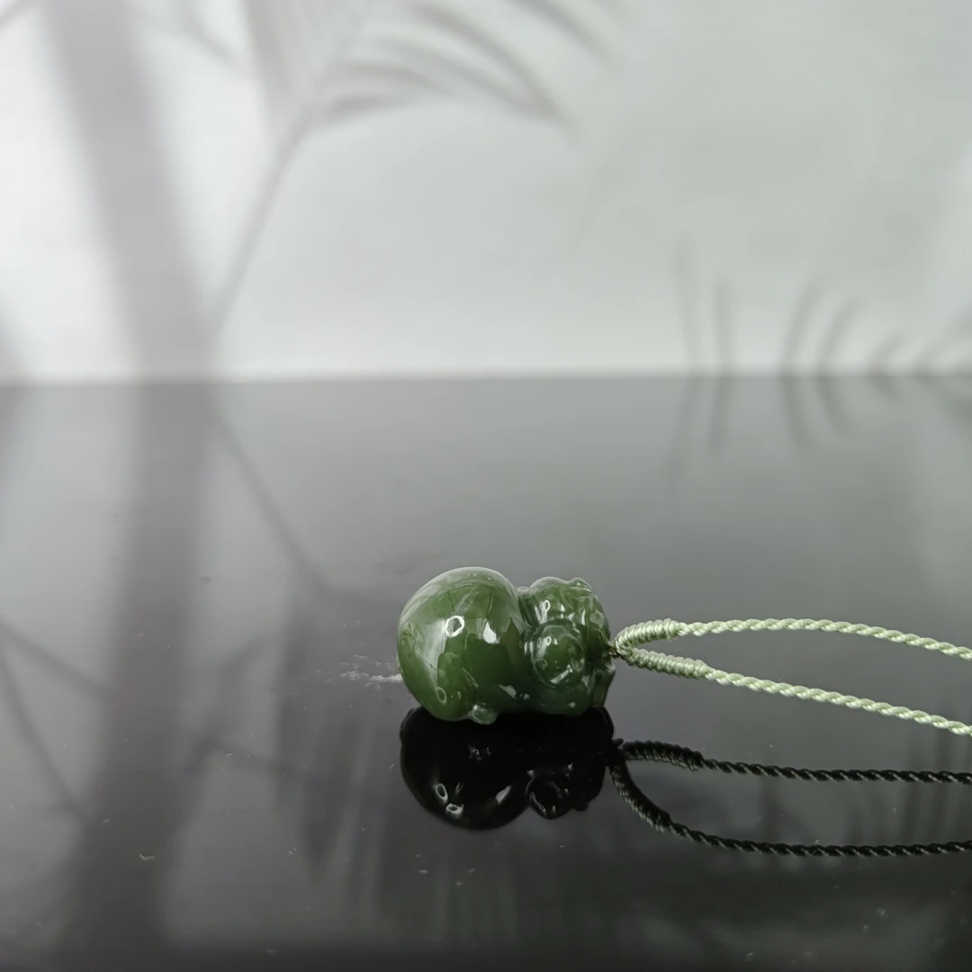 U和田玉福猪吊坠0633