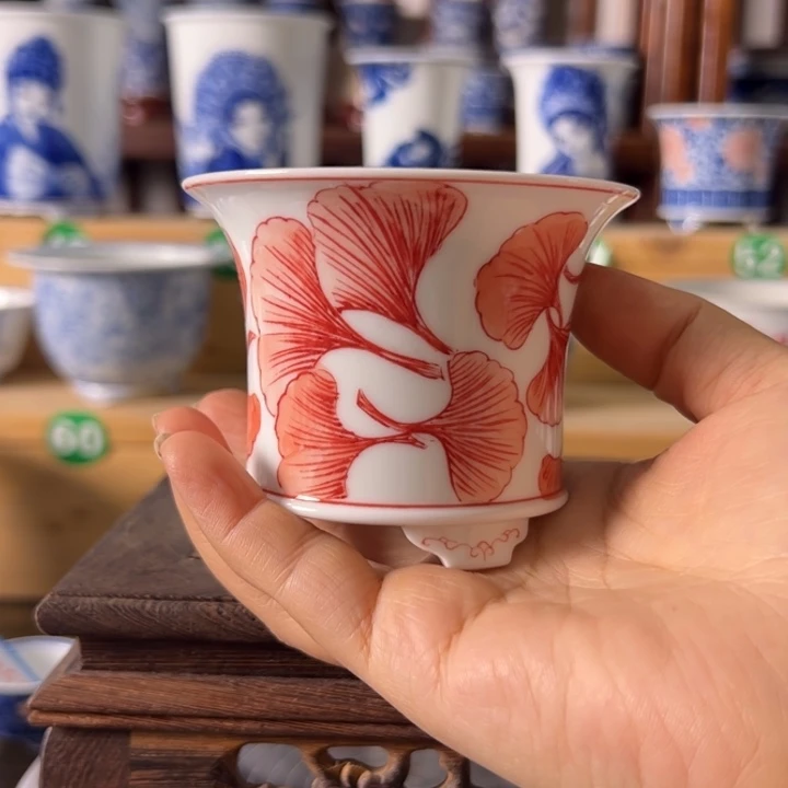 墨奈手绘陶瓷花盆