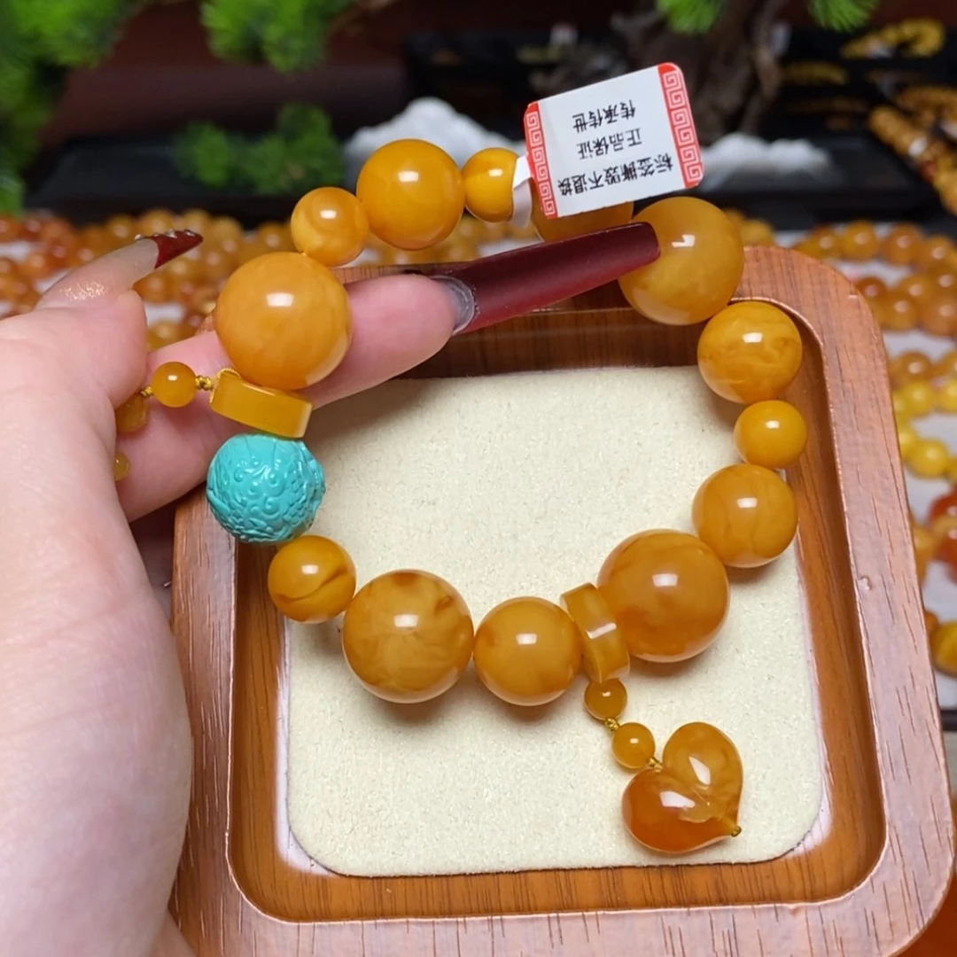 【闪购商品】手链蜜蜡未镶嵌定制手串