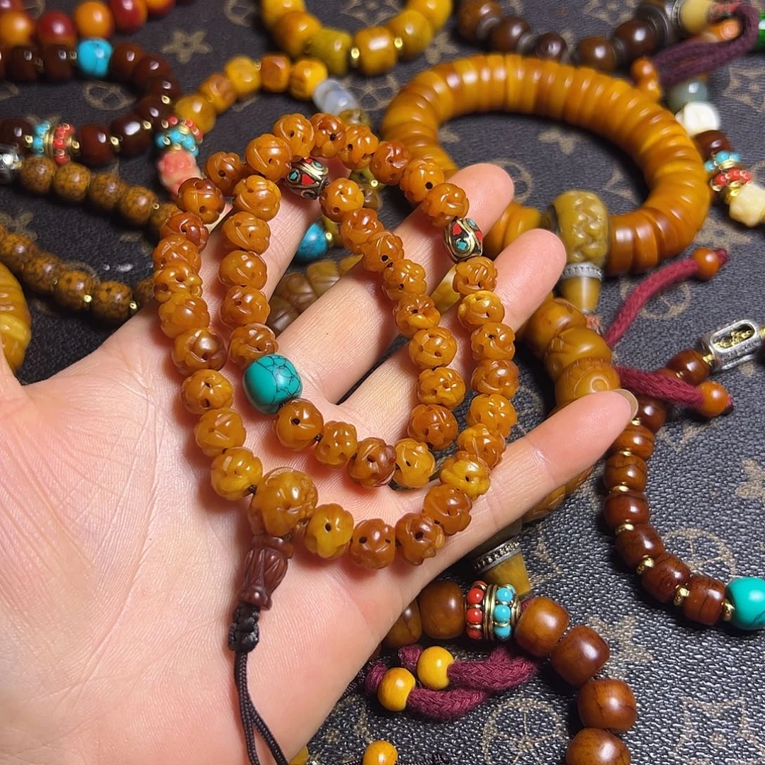 香榧木藏区手串牛骨