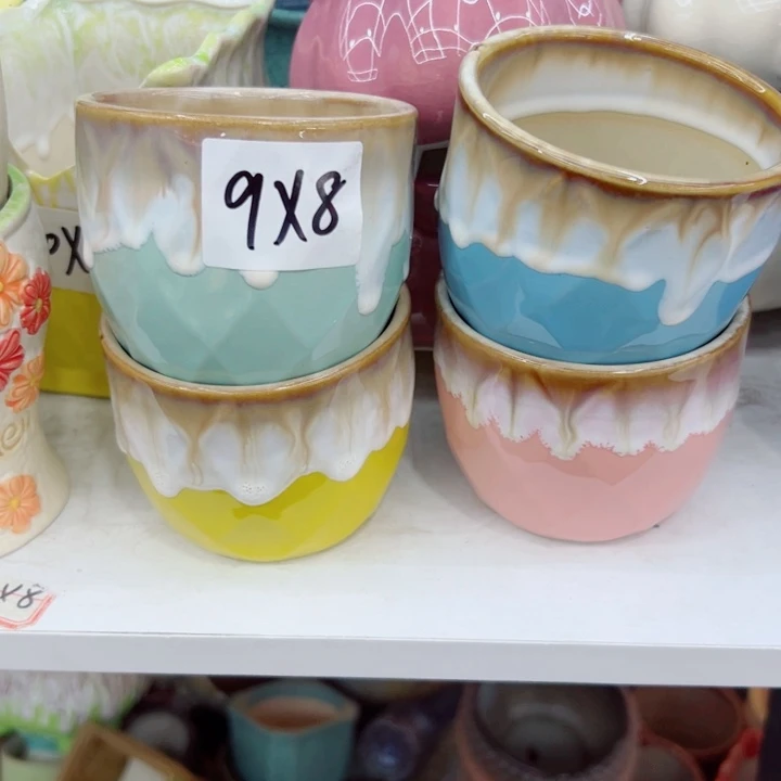 有孔，满10元发货多肉陶瓷花盆