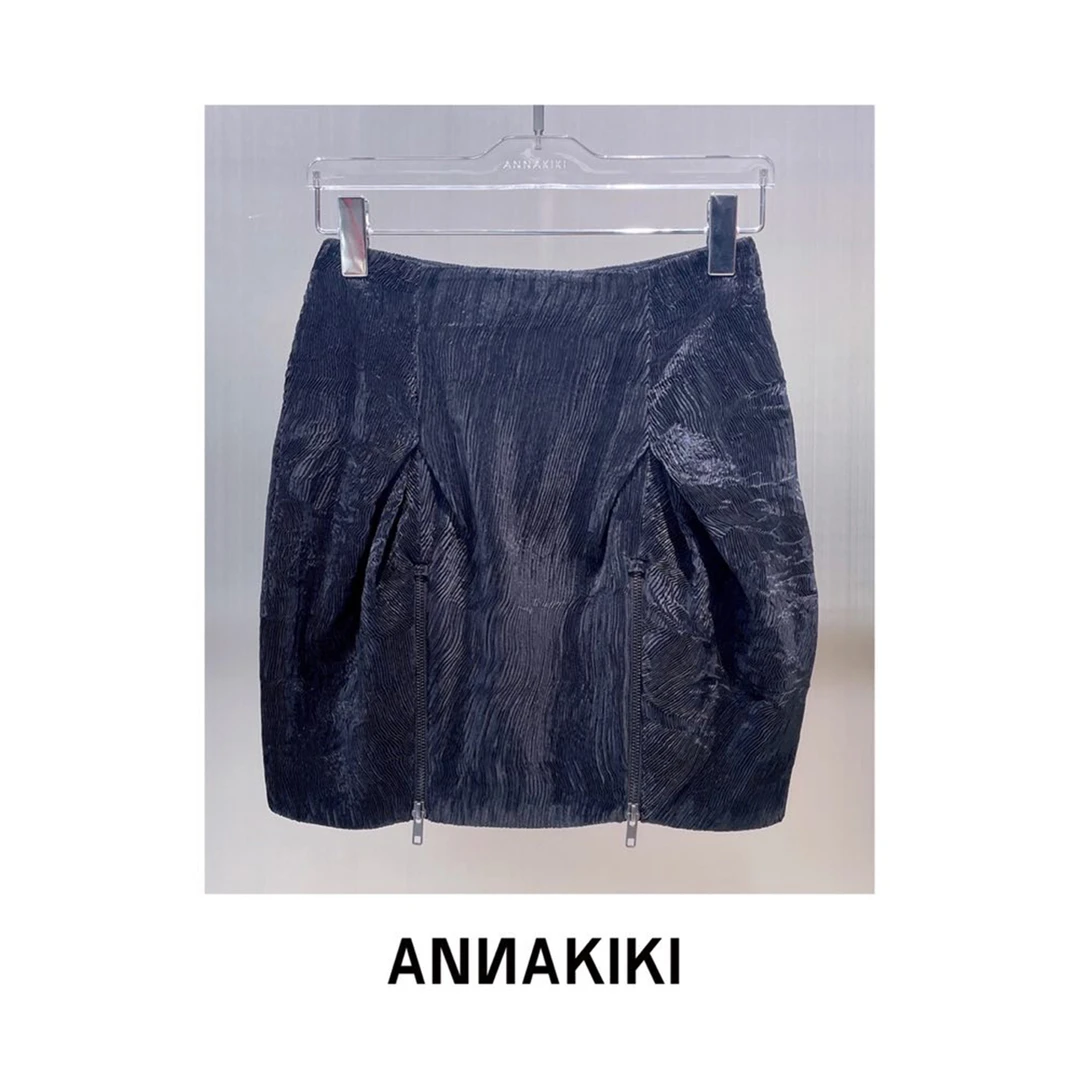 【COCO精选】ANNAKIKI 立体机肌理褶半裙3A41131510A