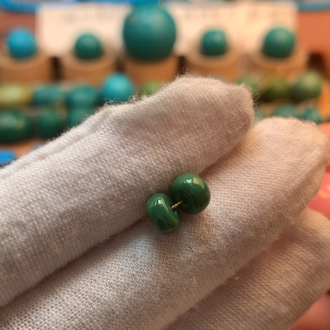 绿松石未镶嵌挂件6.1mm