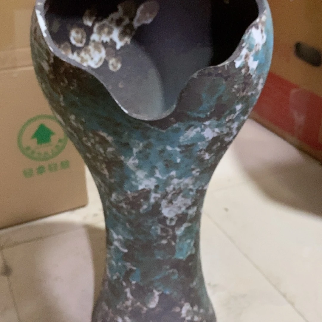 鱼尾瑕疵高38厘米口15厘米