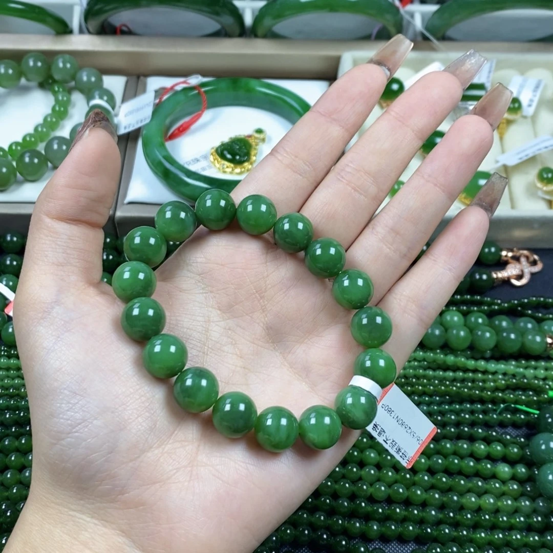 和田玉（碧玉）手串未镶嵌辰*