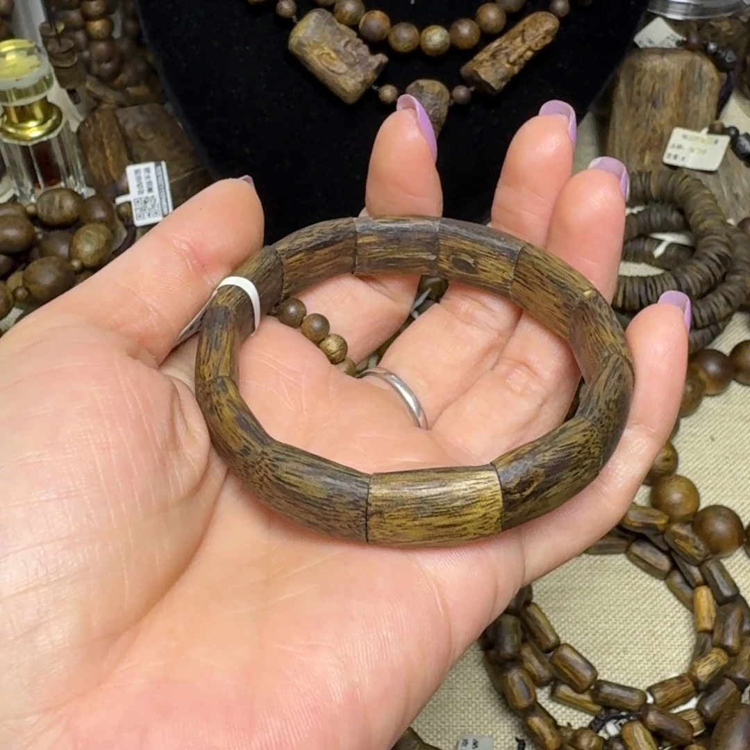手串沉香张勺子手镯卡1.2-9克多样性发货一条