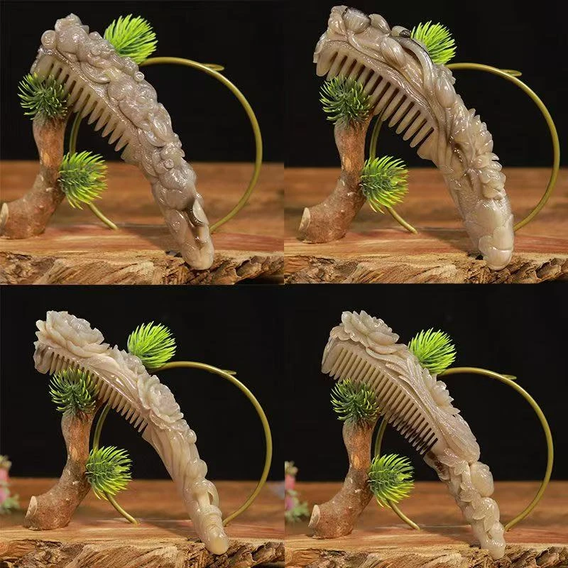 牛角匠 手工牛角梳·按摩梳手把物件  一物一拍