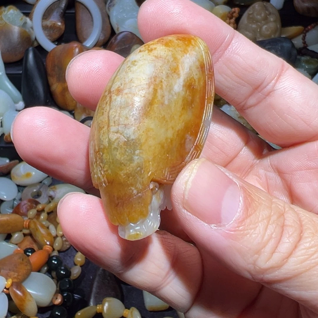 和田玉吊坠(不含链)未镶嵌倾*