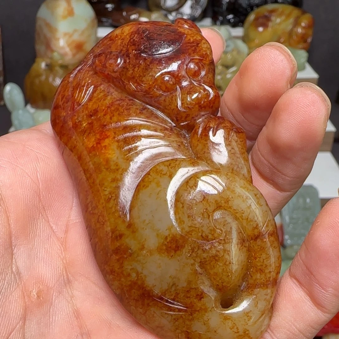 一***烟和田玉未镶嵌挂件