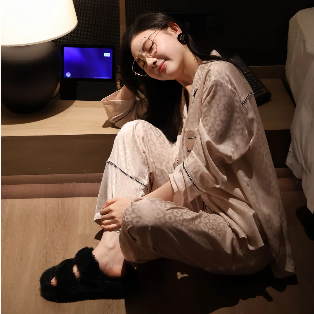 雍然雍然少女粉精致俏皮可爱两件套睡衣女士