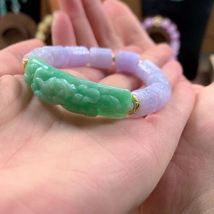 翡翠未镶嵌手链手串