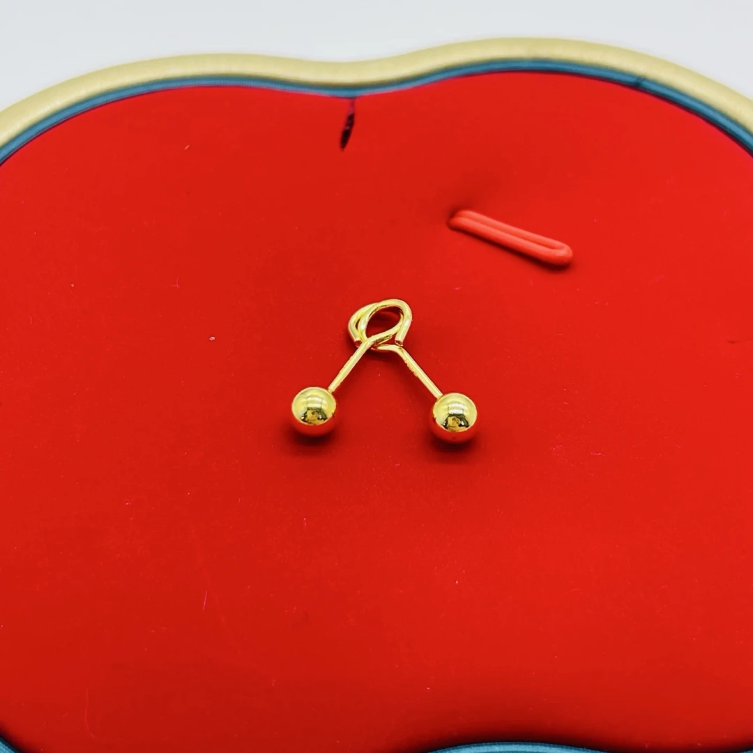 足银耳饰 光珠耳钩（简约时尚）