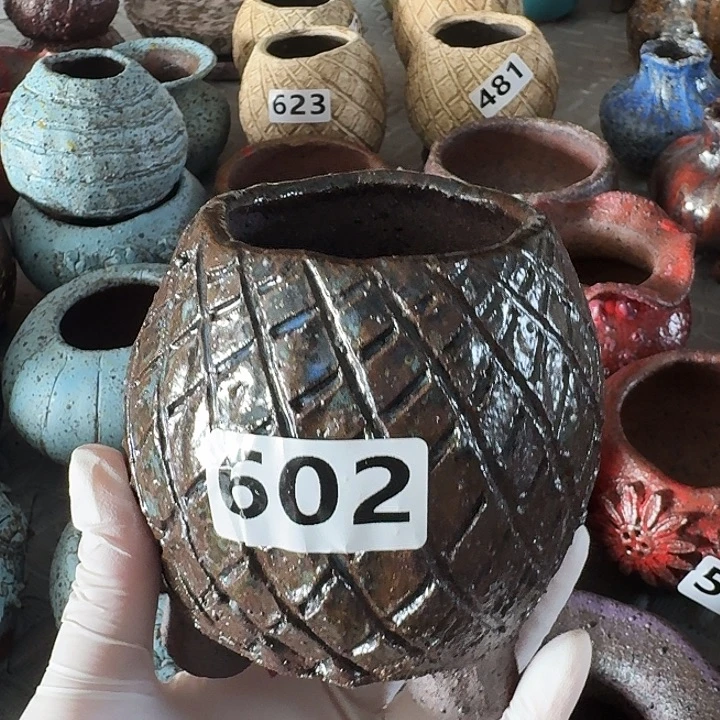 口6高10粗陶手工制作