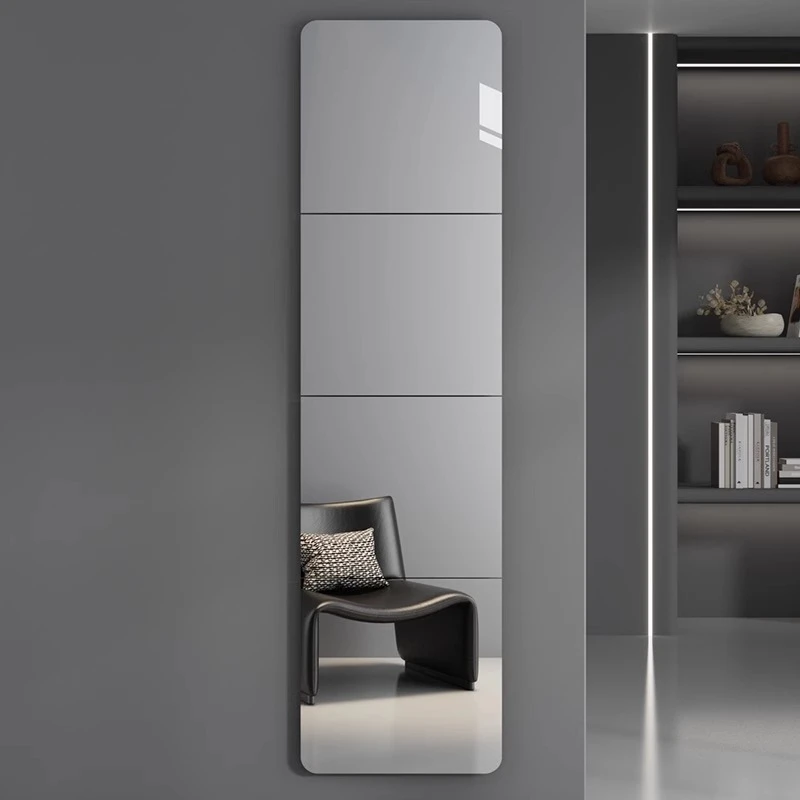 拼接全身穿衣镜子贴墙自粘家用宿舍出租屋免打孔卧室玻璃试衣镜子