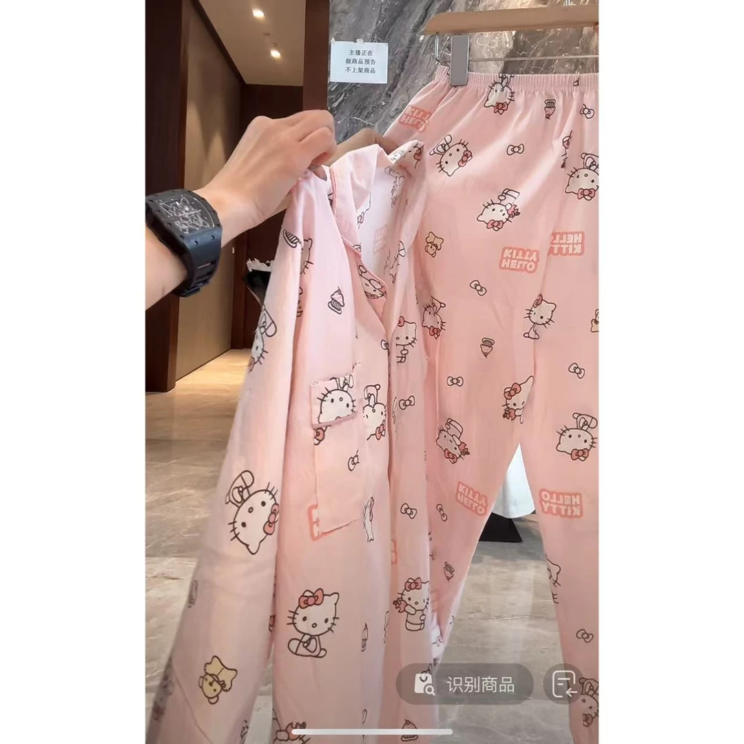 徐秋阳     粉团小猫睡衣  百搭时尚休闲设计感舒适软糯显瘦睡衣
