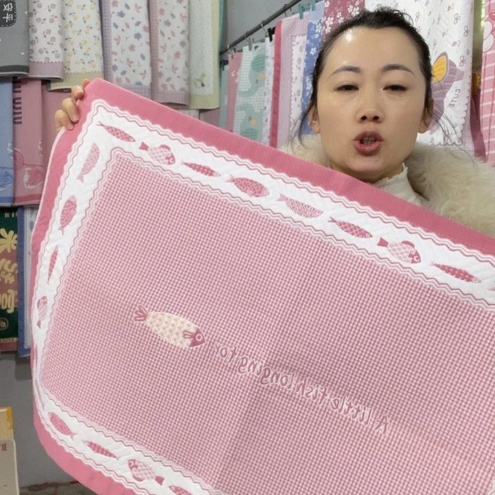 棉特价粉色小鱼纯棉