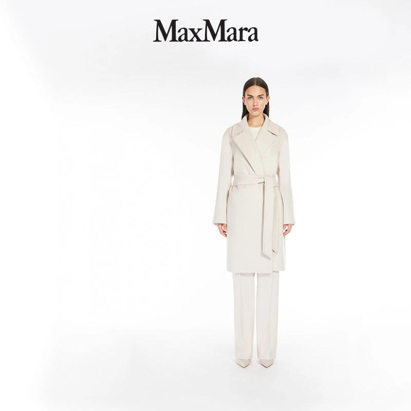 MaxMara 女装绵羊毛长袍大衣6016094106