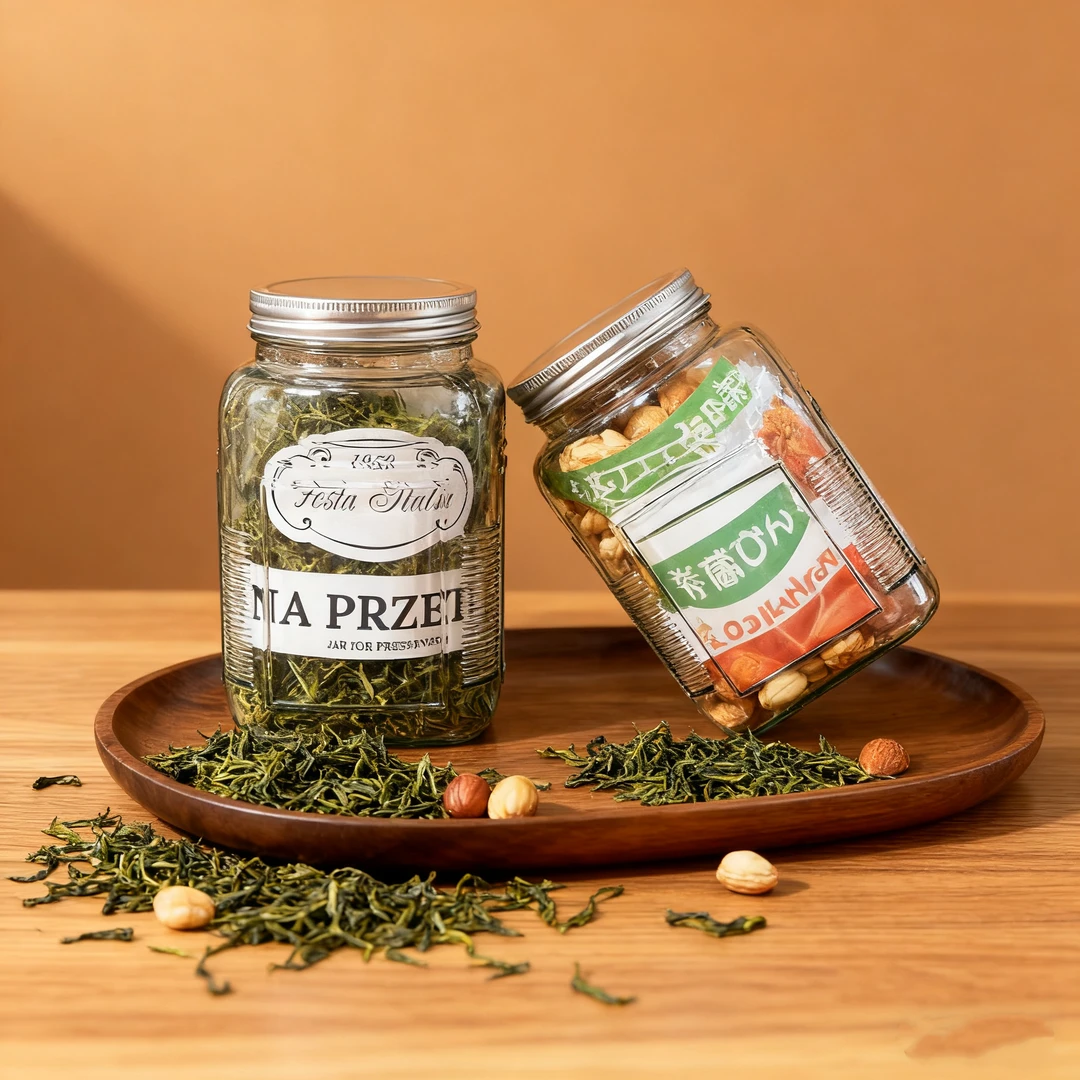 （1100ml两只装）加厚玻璃密封罐五谷杂粮泡菜零食茶叶罐多功能收纳