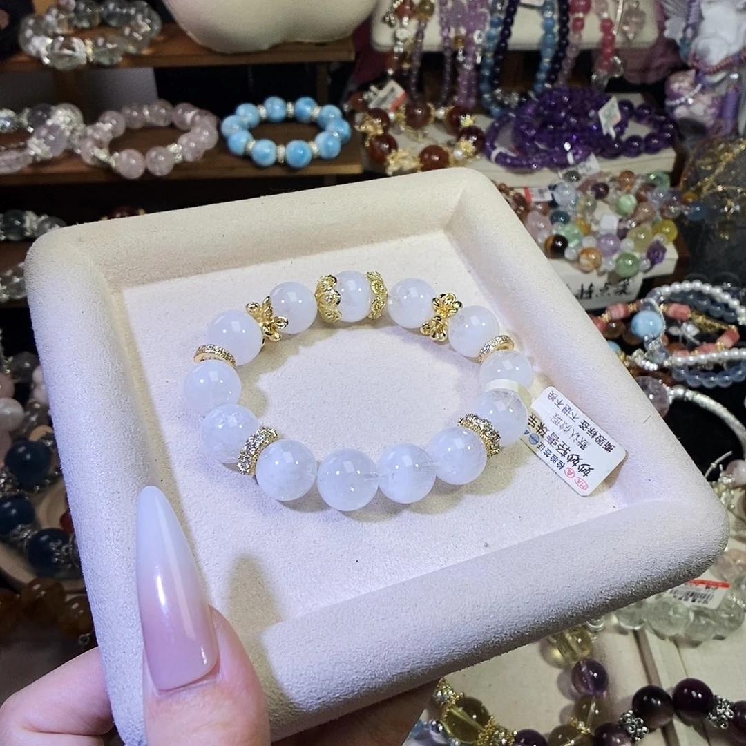 水晶未镶嵌手链白幽灵