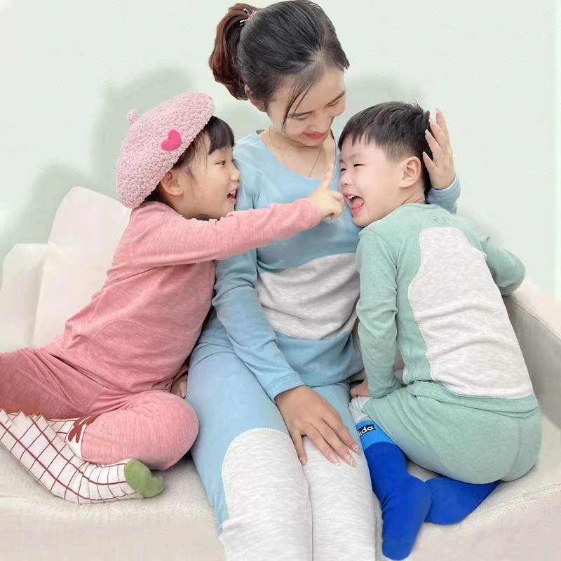 【护背升级】羊毛蚕丝加厚女童秋衣秋裤儿童德绒保暖内衣家居服套