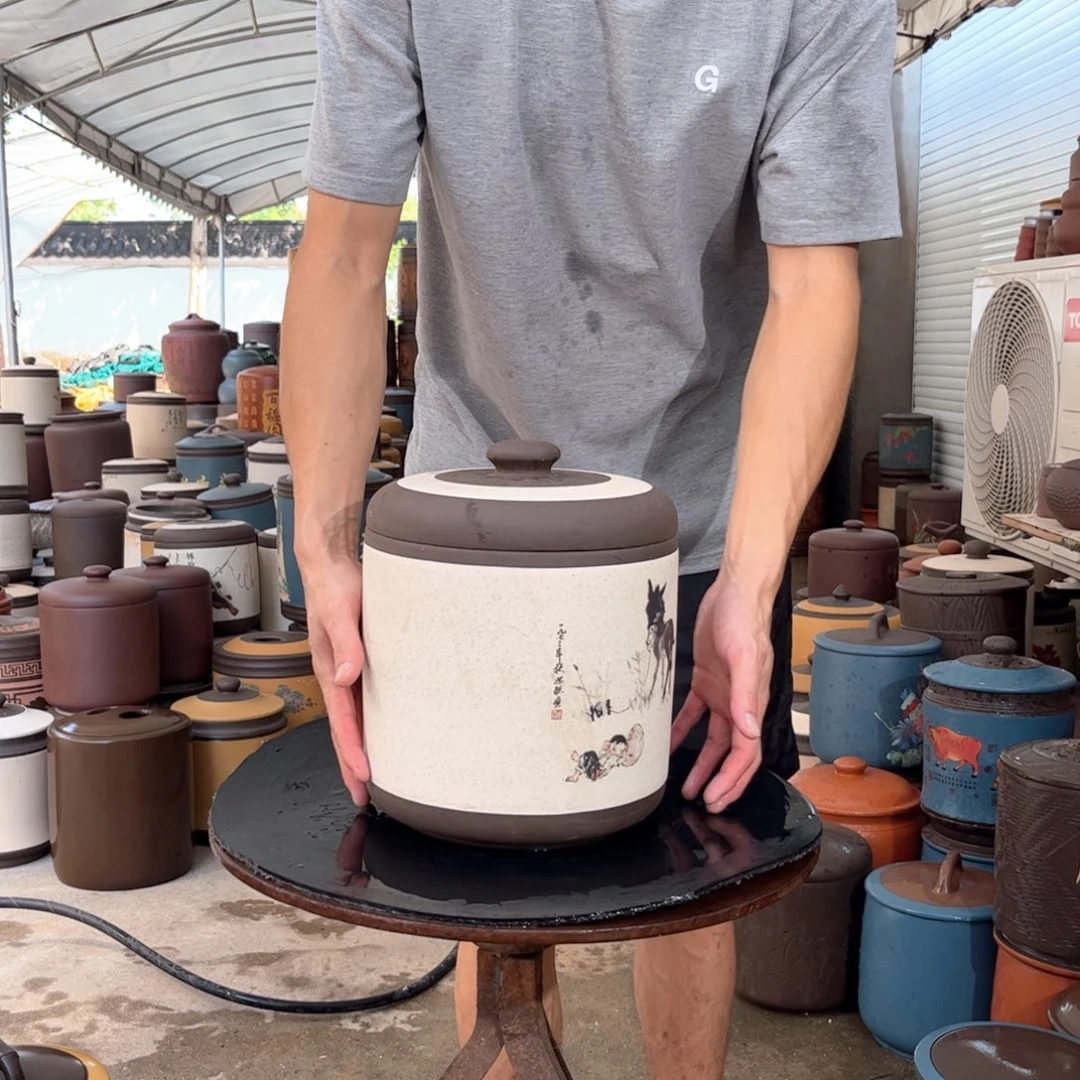 紫砂茶叶罐8 饼茶叶罐