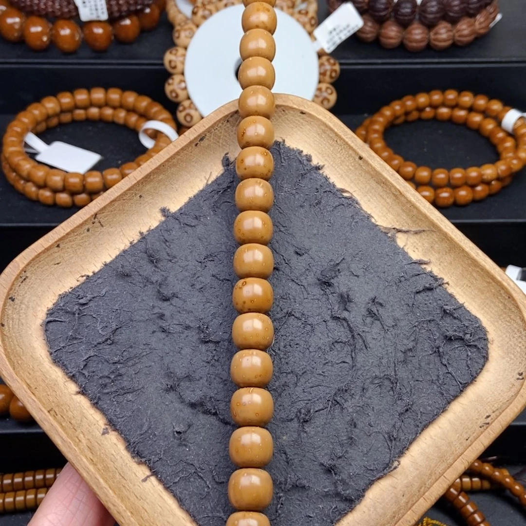 紫金鼠手串11.7mm精工手工短轴黄金甲近实心毕业