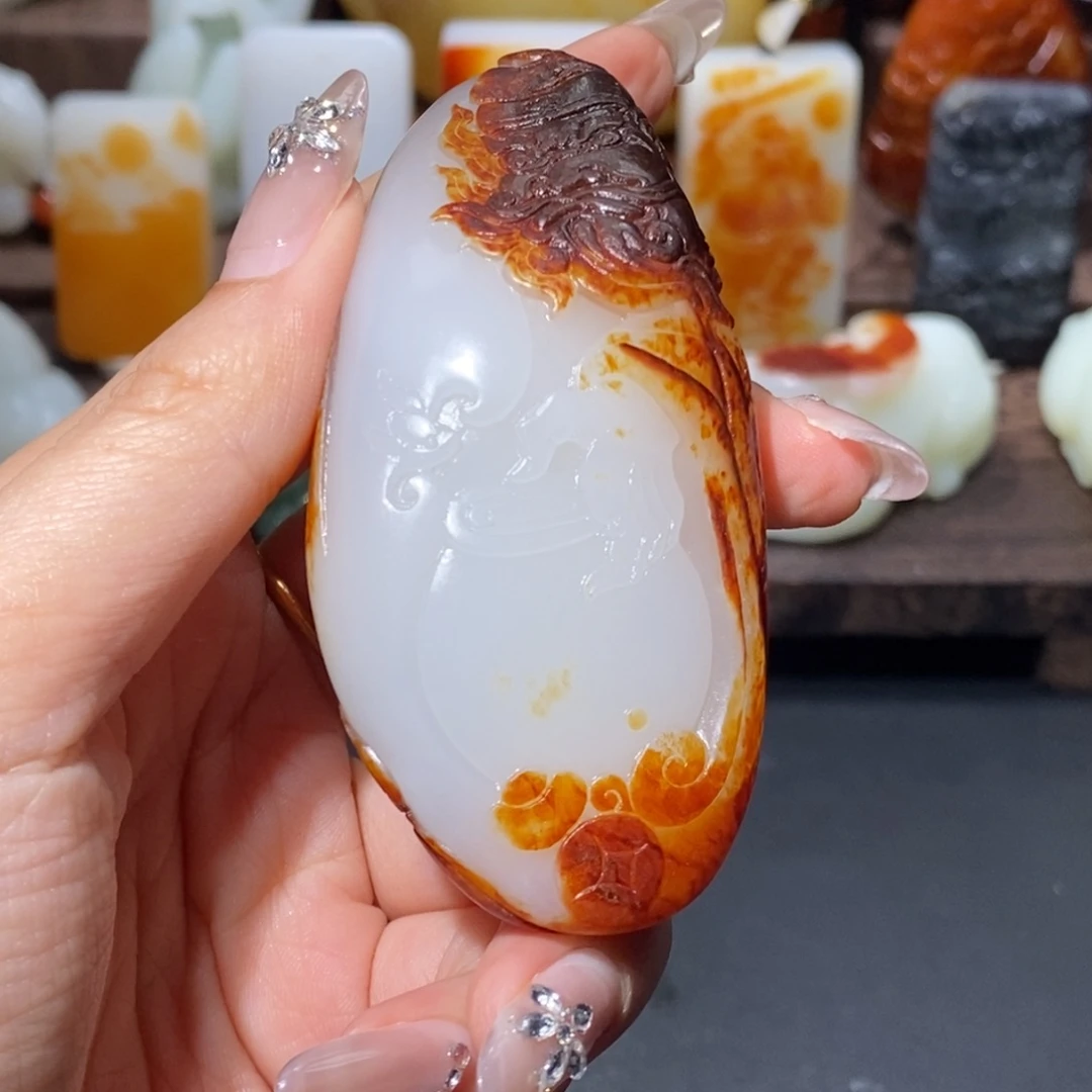 飞***狐和田玉（糖玉）未镶嵌挂件