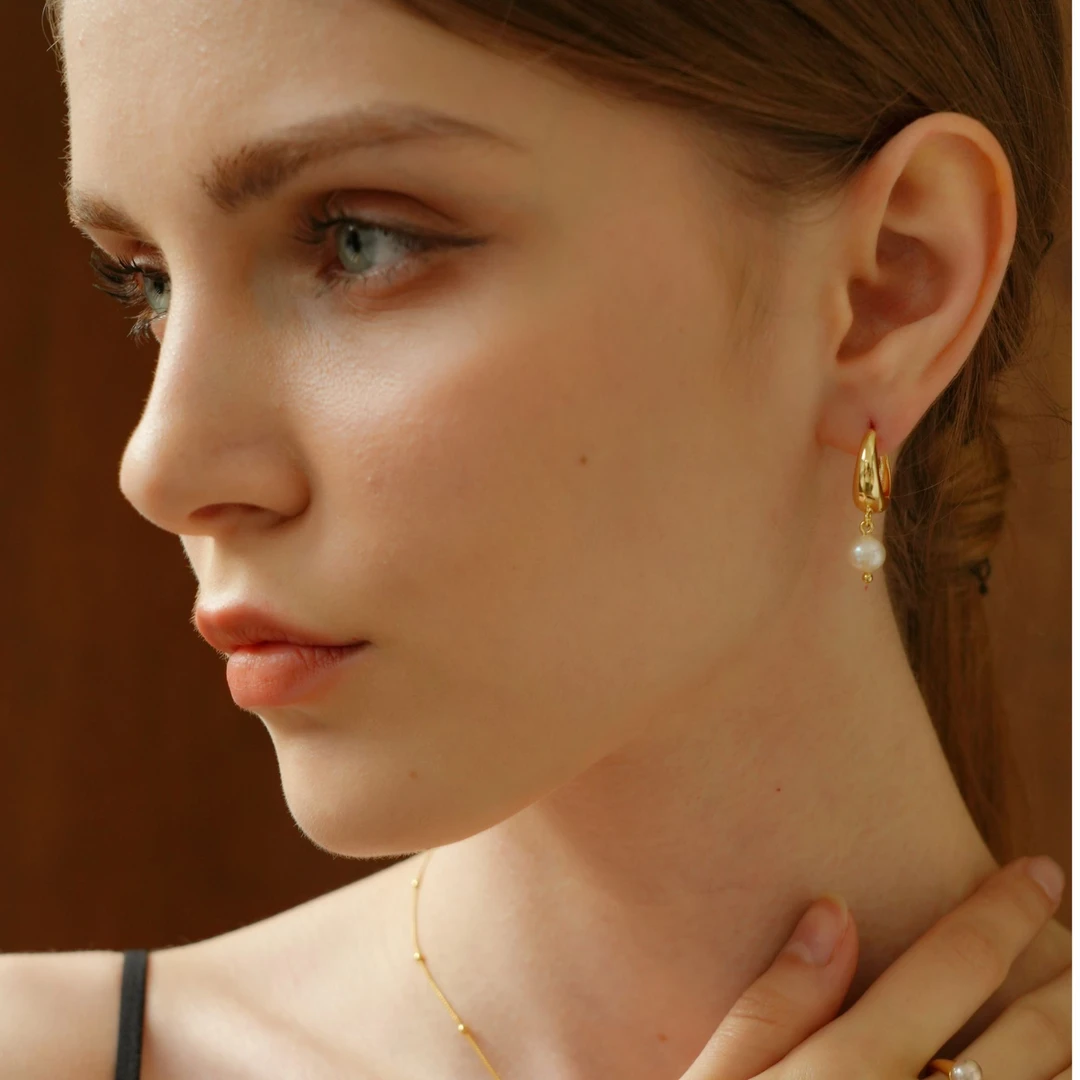 铜合金耳饰 Artsory瑰丽珍珠时尚耳环