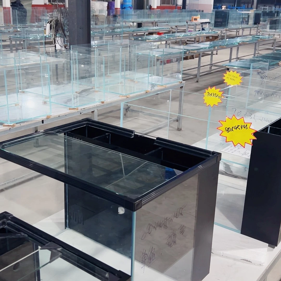 潜***用玻璃60、45背滤鱼马桶玻璃推拉盖