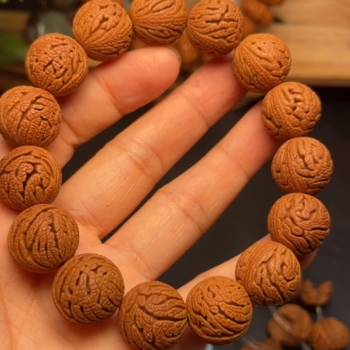 桃核手串龙纹桃核1