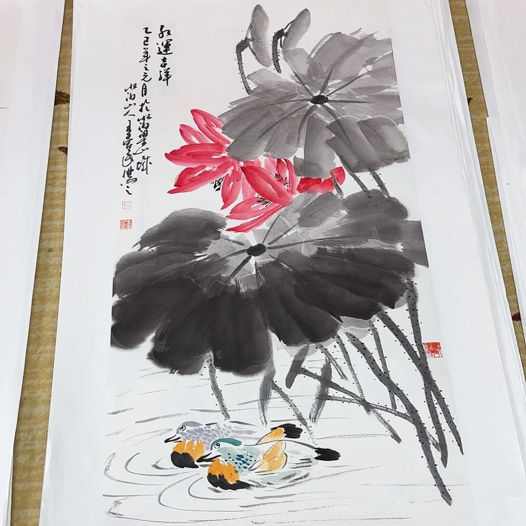 北****国画三尺整纸手绘作品