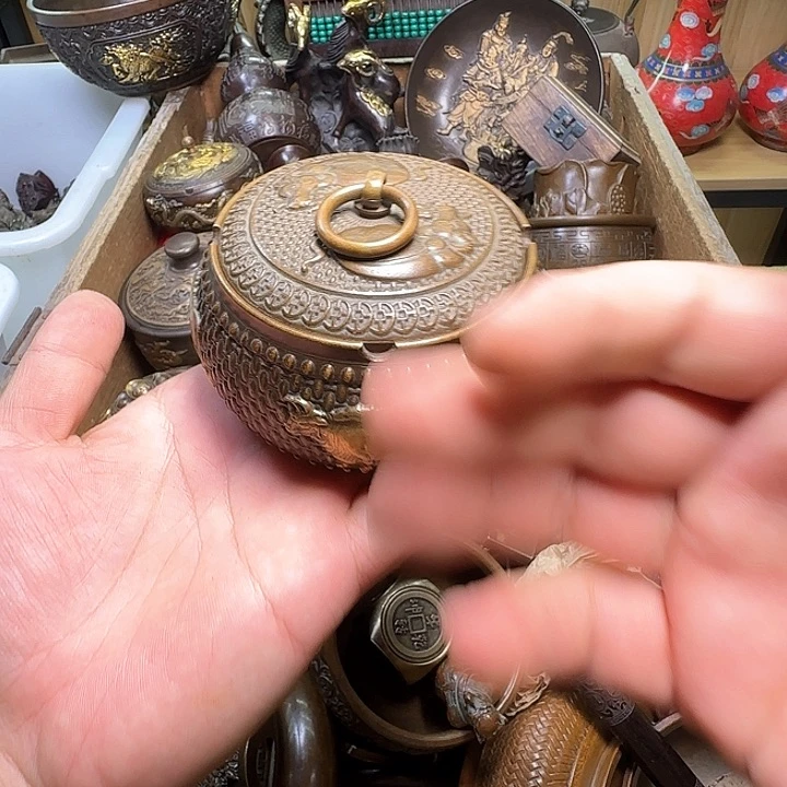 铜器办公室茶室摆件