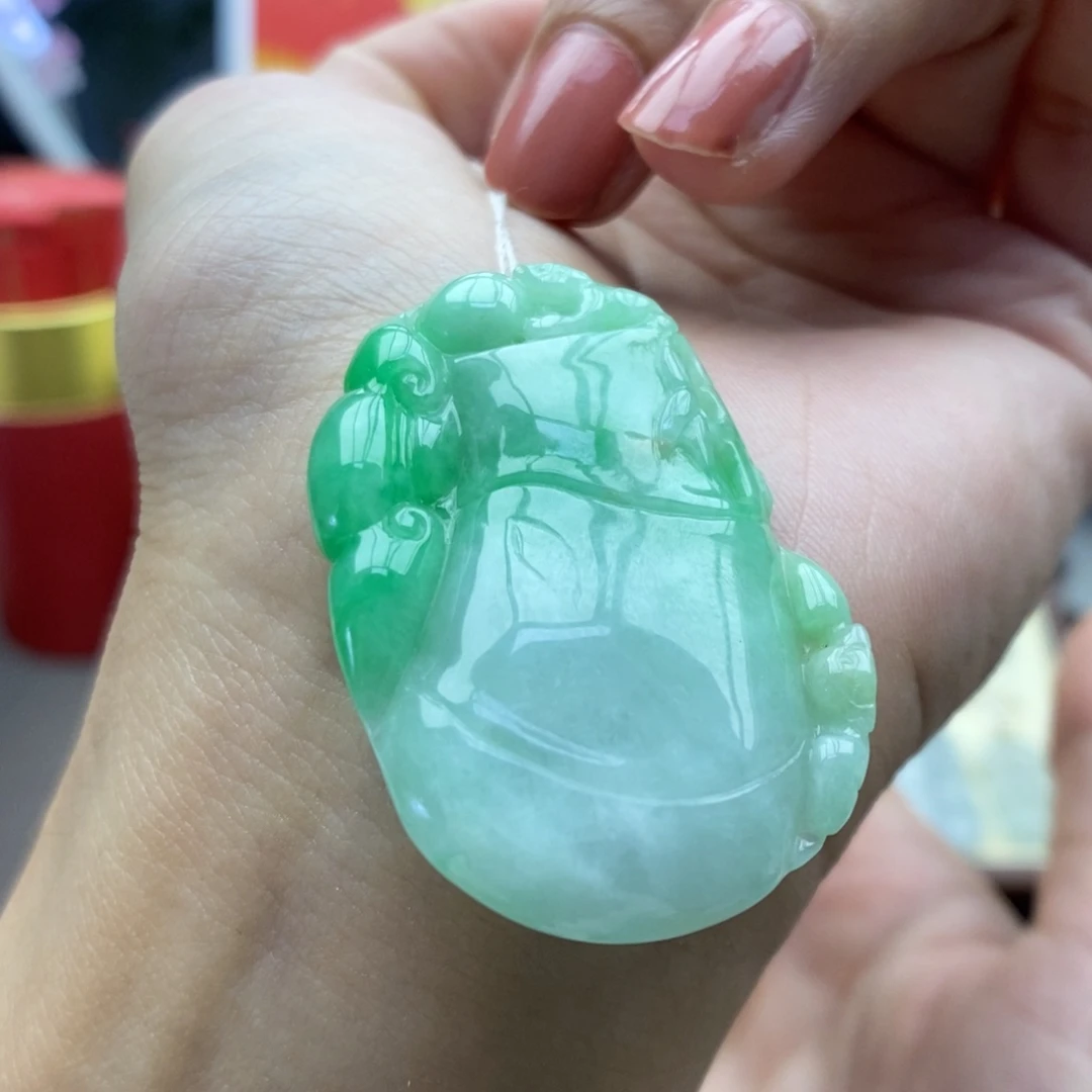 翡翠未镶嵌颈饰吊坠22