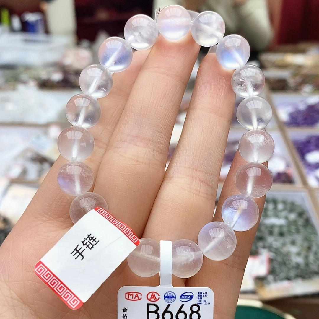 长石手链未镶嵌B668 蓝月光