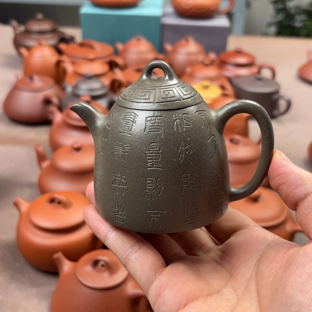 独***星紫砂茶壶半手工福利