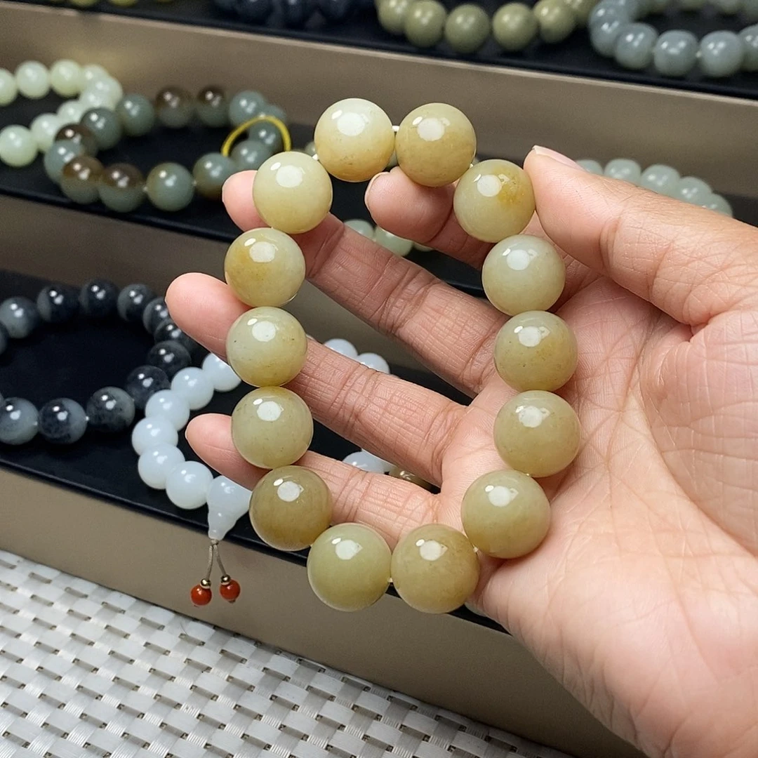 和田玉未镶嵌手链卡16