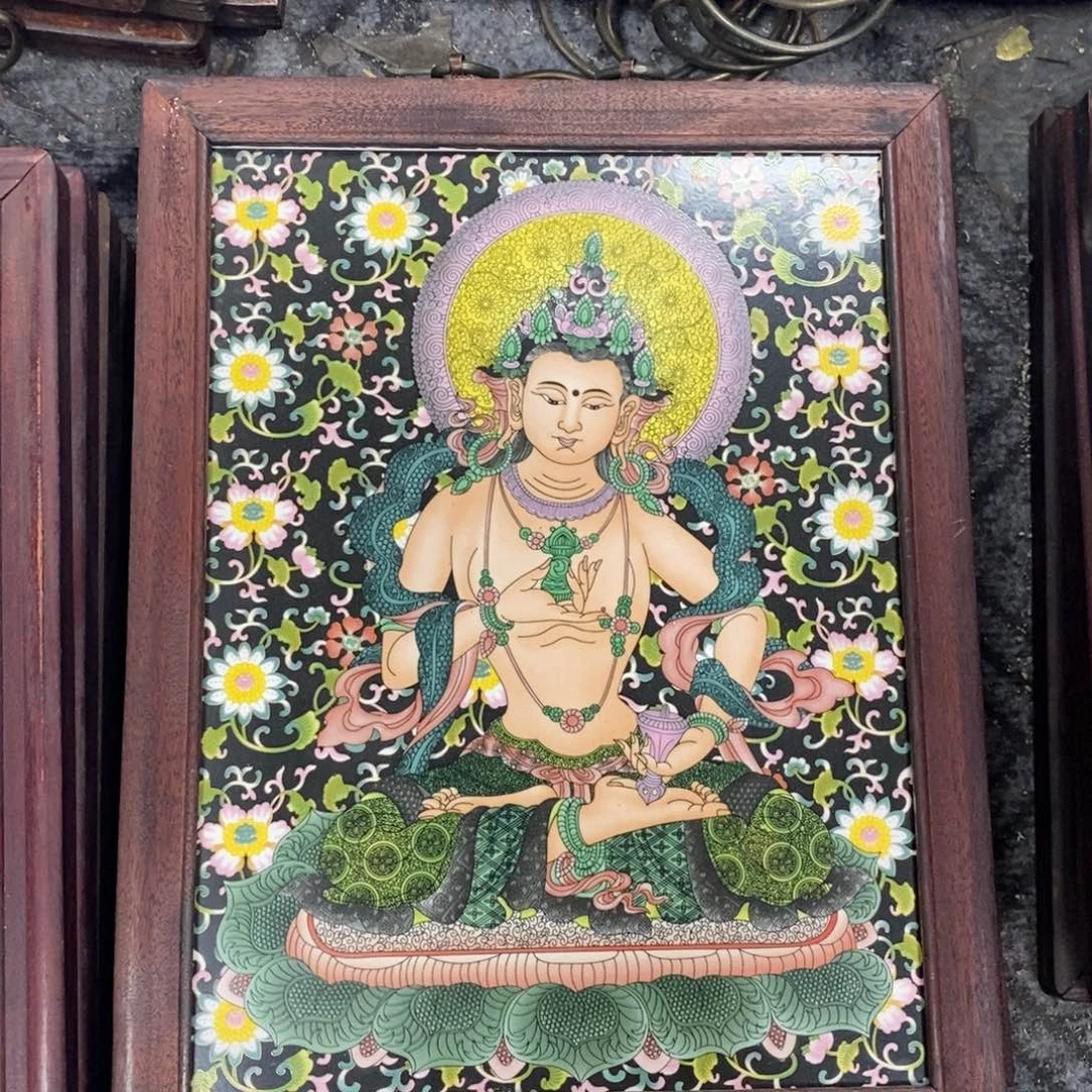 瓷片37*28*1景德镇瓷板画柴窑烧制