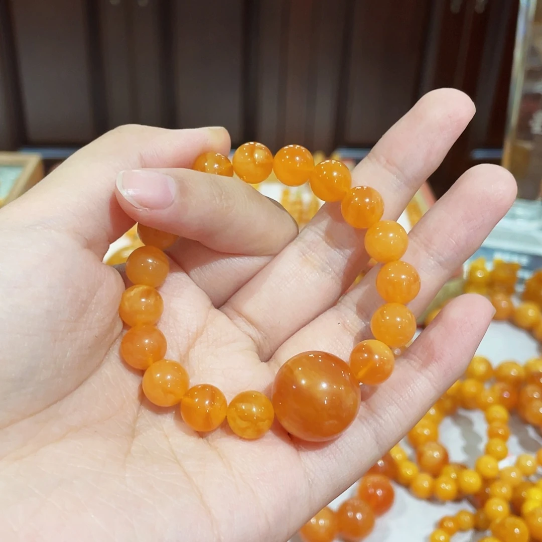 未镶嵌蜜蜡手链手串