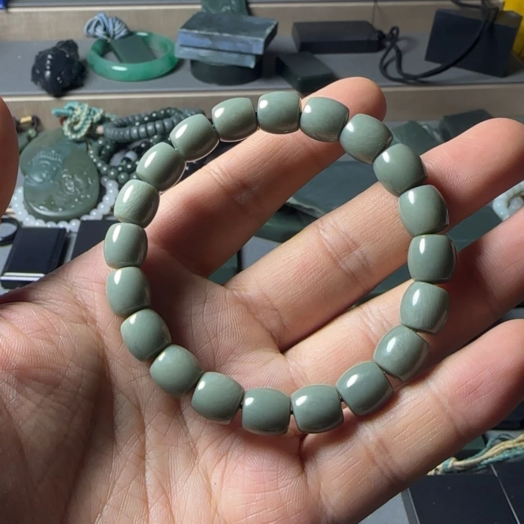 和田玉（青玉）手串未镶嵌