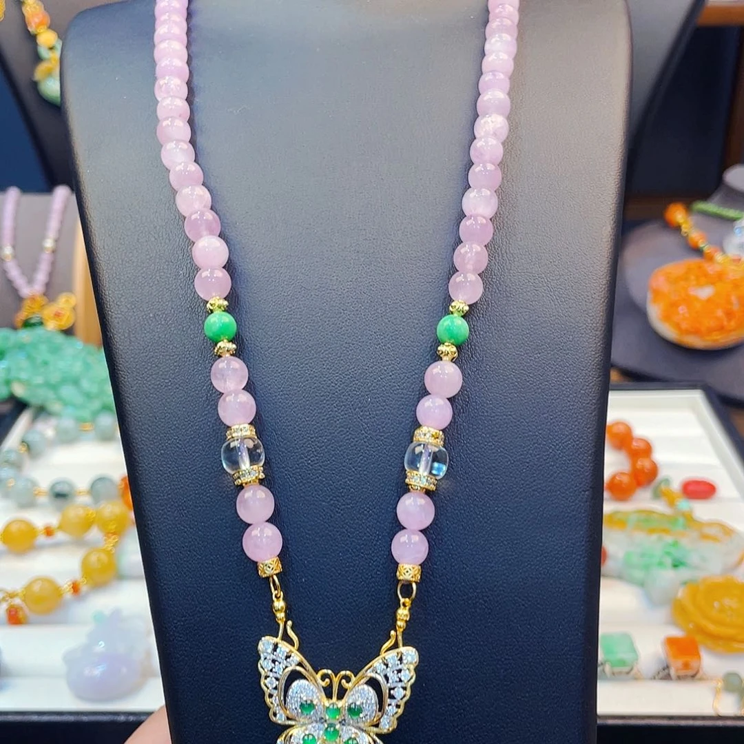 锂辉石项链未镶嵌项链