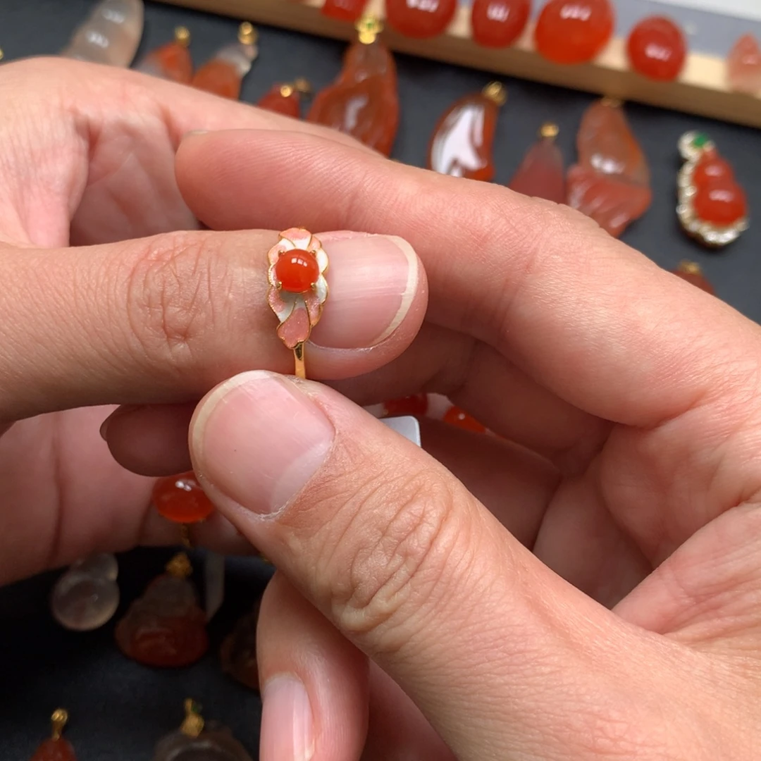 南红玛瑙未镶嵌项链