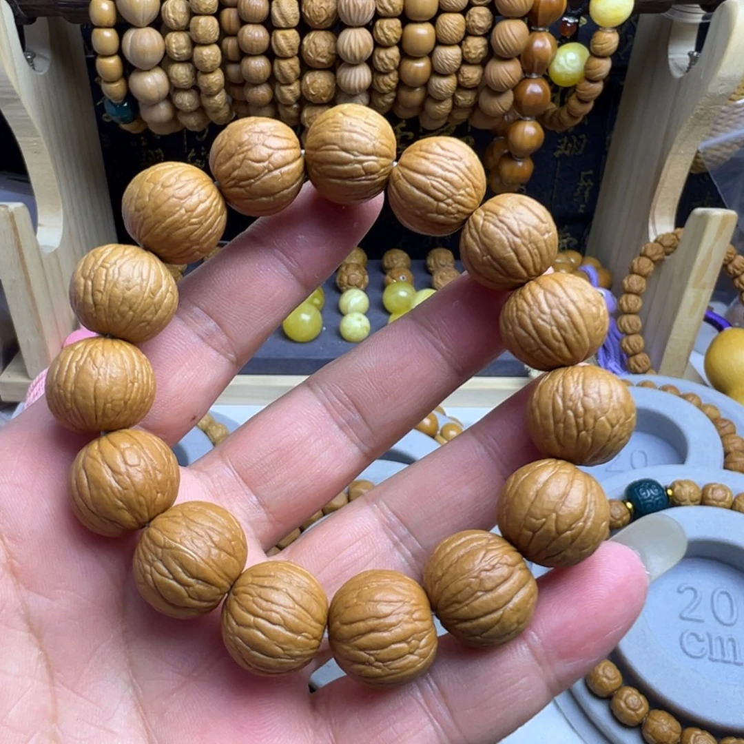 猴头核桃手串福利全品无暇原皮原色聚宝盆