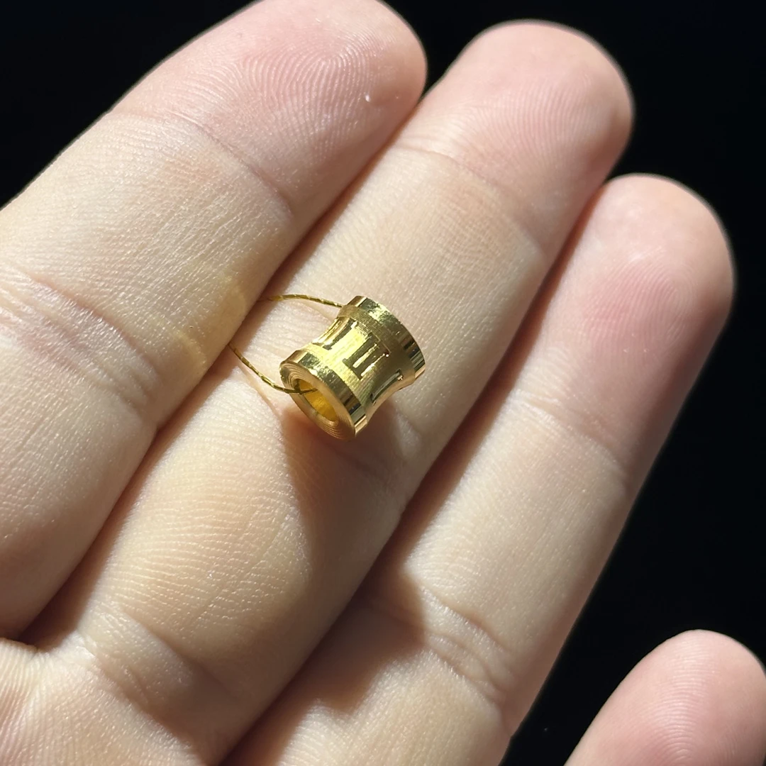 足金999 CNC 罗马数字通孔 1.395