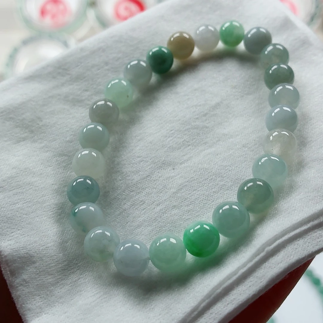 翡翠未镶嵌手链卡7.6（货中）