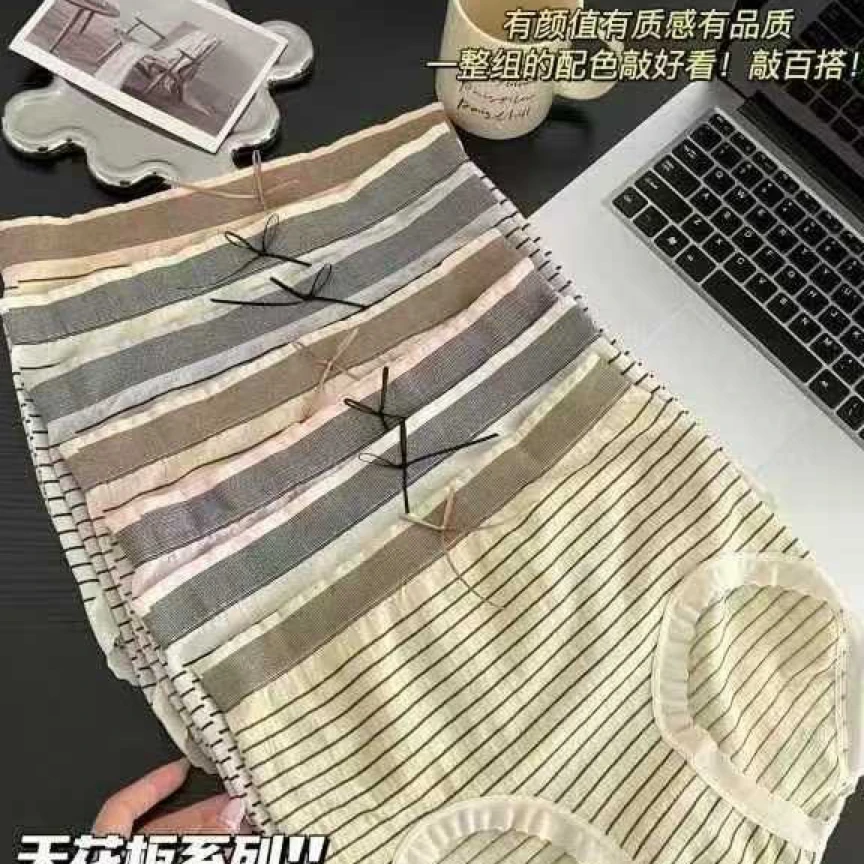 【粉丝专属】大码透气高腰弹力蝴蝶结内裤